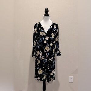 Roz & Ali Women’s Black Floral Print Dress.